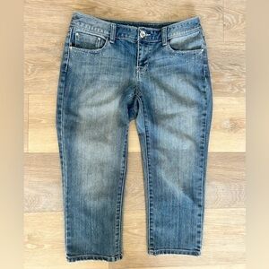 INC Denim Studded Capri Jeans